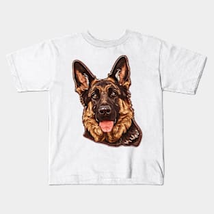 Valentine German Shorthaired Pointer Shaped Chocolate Kids T-Shirt